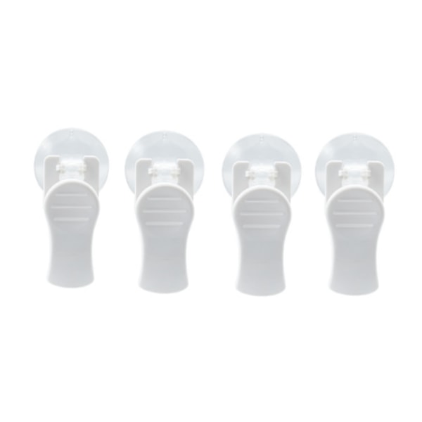 Suction Cup Clips Hanger 4-pack White
