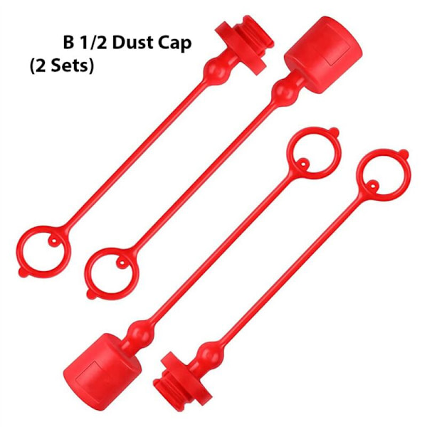 Dust Cap and Socket Protector for Hydraulic Coupling -B 1/2, Fits Hydraulic Coupling