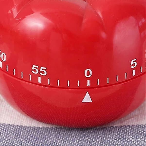 Timer Mekanisk Manuell Timer Hem Kök Väckarklocka Tomat Timer Alarm Timer För Alarmljud Nedräkning Röd Minut Matlagning Ångverktyg (2st)