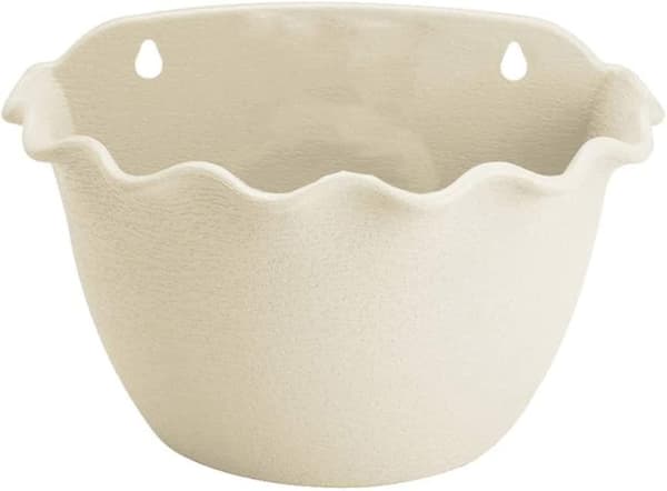 Veggopphengte Blomsterpotter Halvsirkel Blomsterpotter Beige