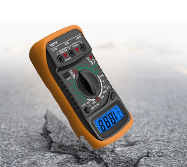 Digital LCD-multimeter, högkvalitativ voltmeter amperemeter ohm