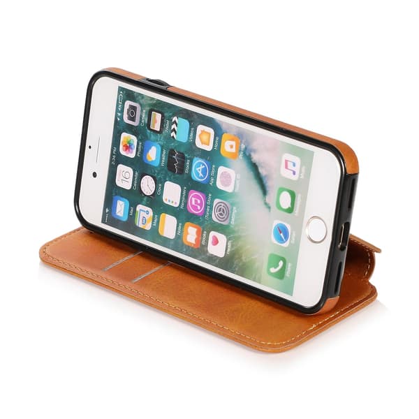 Knight Nahkakotelo iPhone SE 2022 / SE 2020 / 7 / 8 [DB] Khaki Khaki