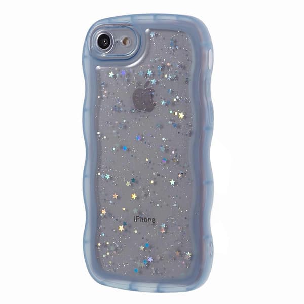 JTW-serien til iPhone 7/8/SE (2020)/SE (2022) Cover Glitterstjerner Bølget Kant TPU-beskyttelse Multicolor Style C