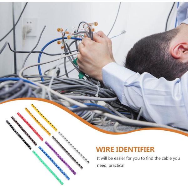 150 Cable Markers with Numbers - Compatible with Various Brands for Cable Identification and Organization