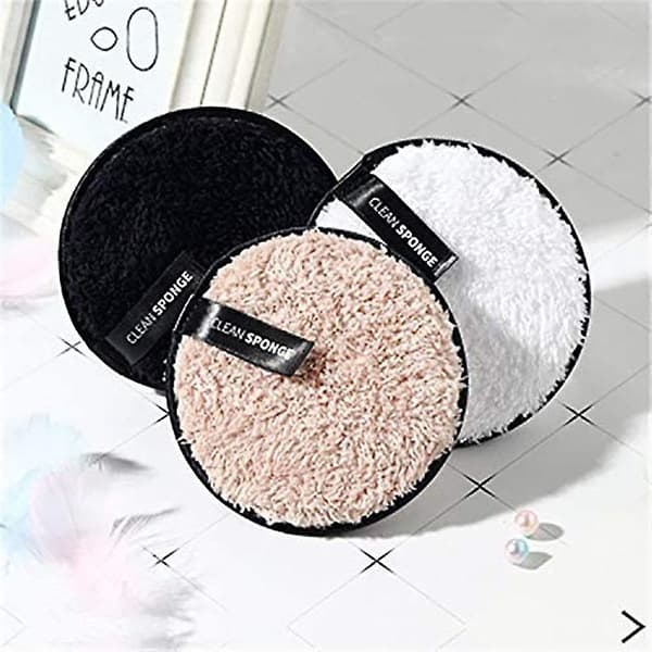 Makeupfjernerpuder - 3-pak genanvendeligt sæt mikrofiber ansigtsrens