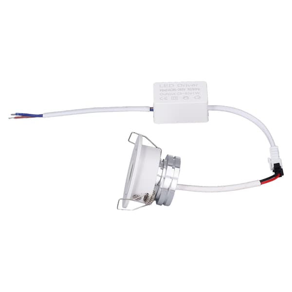 LED Recessed Spot Mini Adjustable Angle Aluminum Recessed Ceiling Light White 85‑265V Cool White 6000K