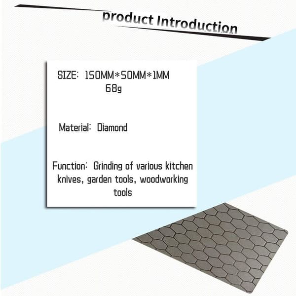 Firkantet gummislipestein (400, 150 x 50 x 1 mm)