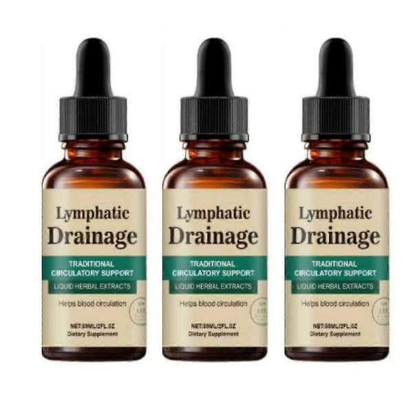 1/2/3x Lymfedrenasje 60ml for menn kvinner kroppspleie støtte 3stk 3pcs