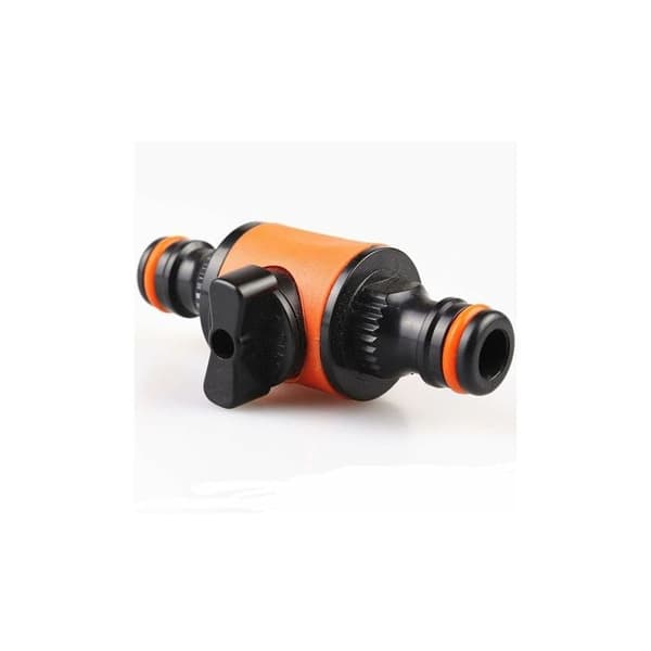 2-pack Garden Hose Quick Connectors Garden Accessories Water Hose Quick Connectors Double Nipple with Switch Valve Extended Quick Connector