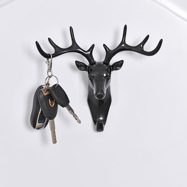 White, Clothes Hook Animal Hook Clothes Rack Key Holder Wall Shelf