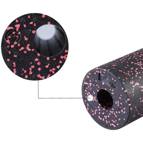 Fascia Roller Standard Medium-Hard Pituus 30 cm Halkaisija 15 cm Musta Punainen