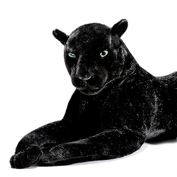 Deluxe Paws Large Black Panther Realistic Plush Toy 100 cm