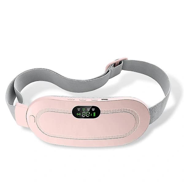 USB Elvarmebælte Menstruation Talje Varmepude Massage Periode Smertelindring Kramper Rosa