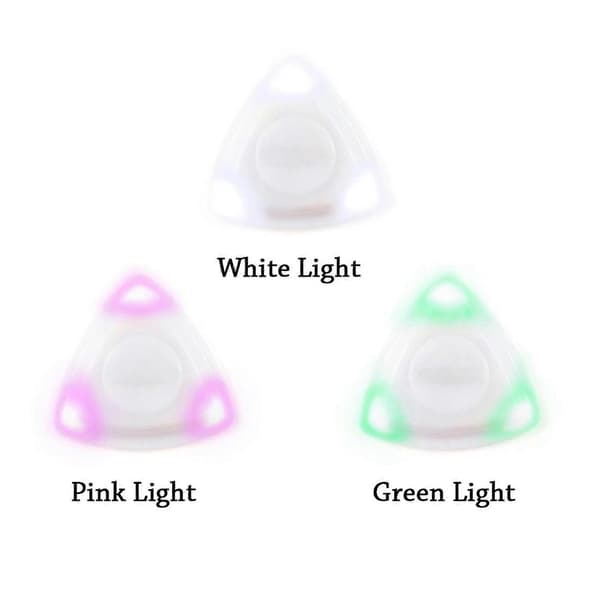 3 st LED Gitarrplektrum Vit Grön Lila Lysande Plektrum för Elektriska Akustiska Gitarrer Bas Ukulele