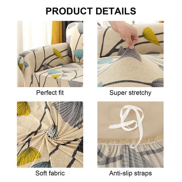 Soffatrekk 2-seters elastisk stretch spandex-sofaovertrekk