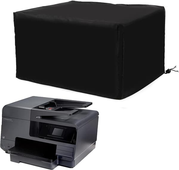 1 stk (sort, ca. 50*40*30cm) Vandtæt beskyttelse til kopimaskine, støvtæt til bordprinter, beskyttende dækken til printer