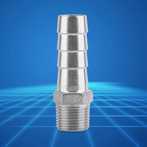 Gas Hose Barb Connector BSP Connector - 3/8 \"