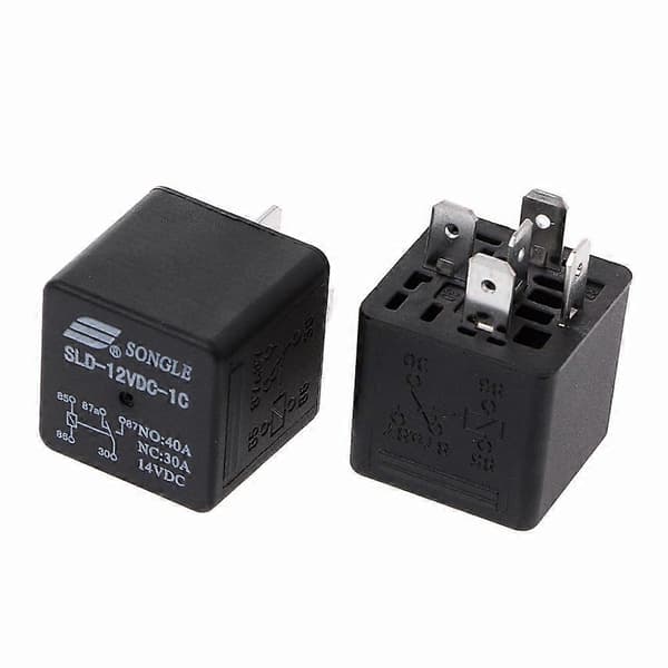 2-pak SLDH-12VDC-1C 16W Højtydende relæ 80A NO 60A NC 5-polet Bilrelæ db