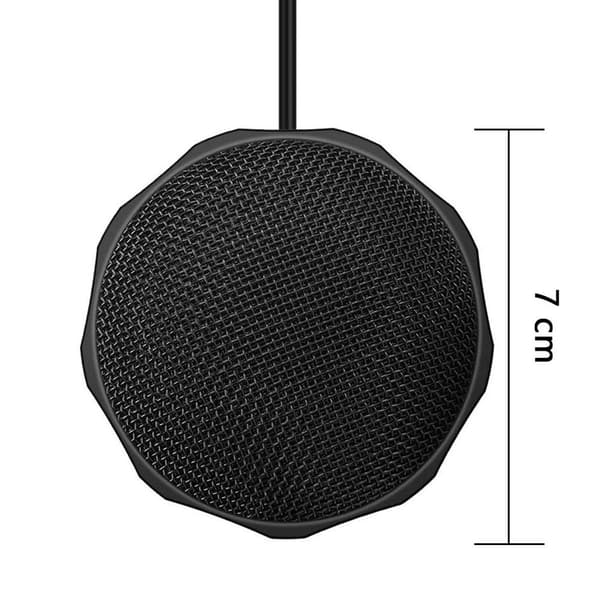 USB-skrivebords-/laptopdatamaskinmikrofon, 360° rundstrålende kondensator KLB