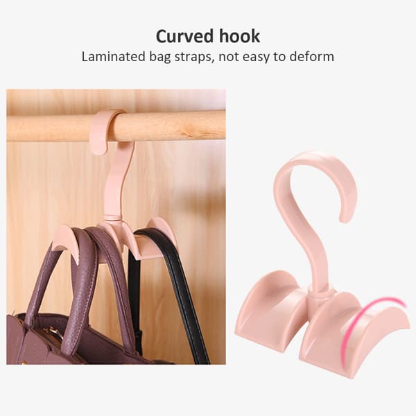 Rotatable Wardrobe Hanger Swivel Storage Hanger Closet Coat Rack Bag Hook