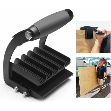 Jernpladeløfter, Ergonomisk Gipspladeløfter, Gorilla Gripper, Støtteplader til Bagstykker, Gribeplader til Bekvem Løft af