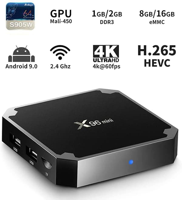 X96 Mini iptv Multimedia Streaming Android 9.0 -boksi / 4K-XF17-
