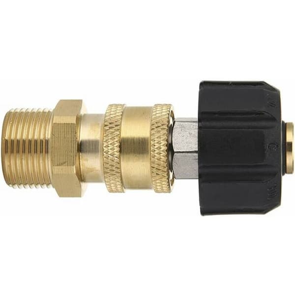 M22-14 Högtryckstvätt Adapter Set, 3/8 Snabbkoppling Vridbara Adaptrar, Manlig Högtrycksvattenpistol, Trädgårdsslang Kopplingssats
