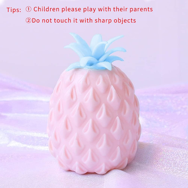 2 kappaletta ananaslelua, ananas squishy, stressiä lievittävä ananas
