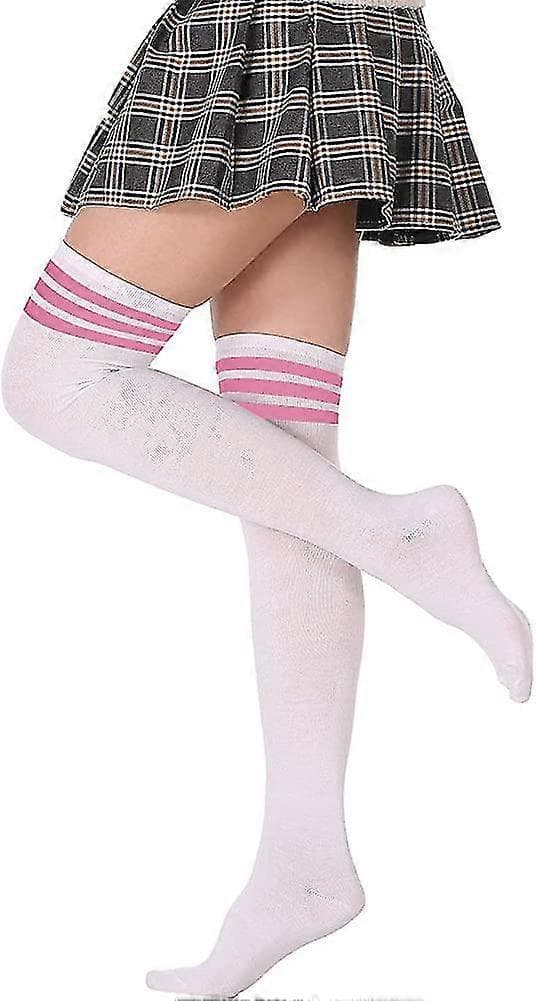 Extra Long Women's Over-the-Knee Socks Knee-High Socks Long Socks White White