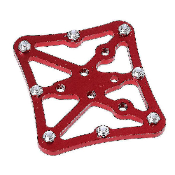 Cykling Metal Clipless Cykelpedal Adapter Platform til SPD Rød Red
