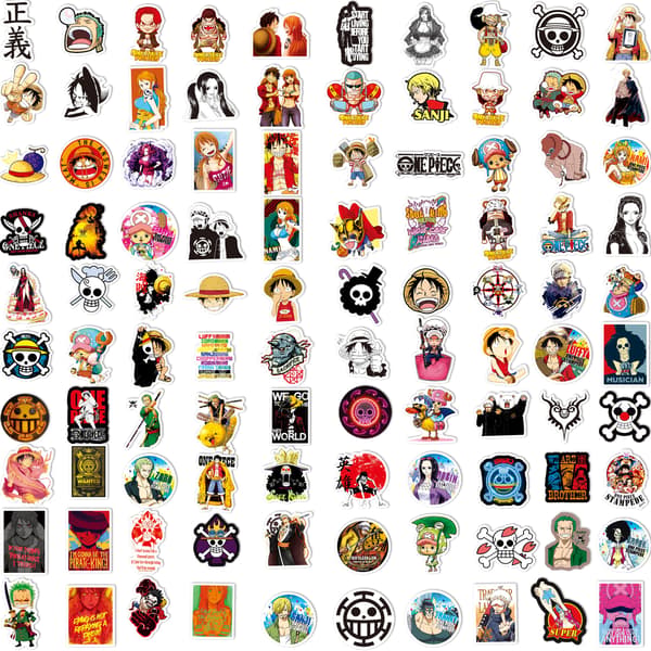 100 One Piece-klistremerker One Piece