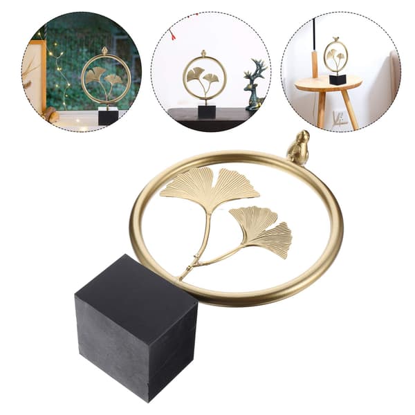 Metallbladskulptur Europeisk jernkunst Ginkgo-bladstatue