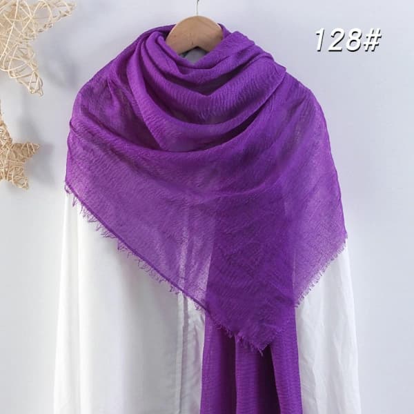 Crinkle Sjal Vanlig Hijab LILA Lila