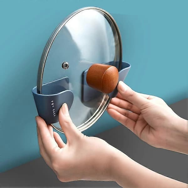 8-pack Lid Holder, Wall Mounted Lid Holder Set, Frying Pan Lid, Lid Holder, Wall Mounted Holder for Kitchen
