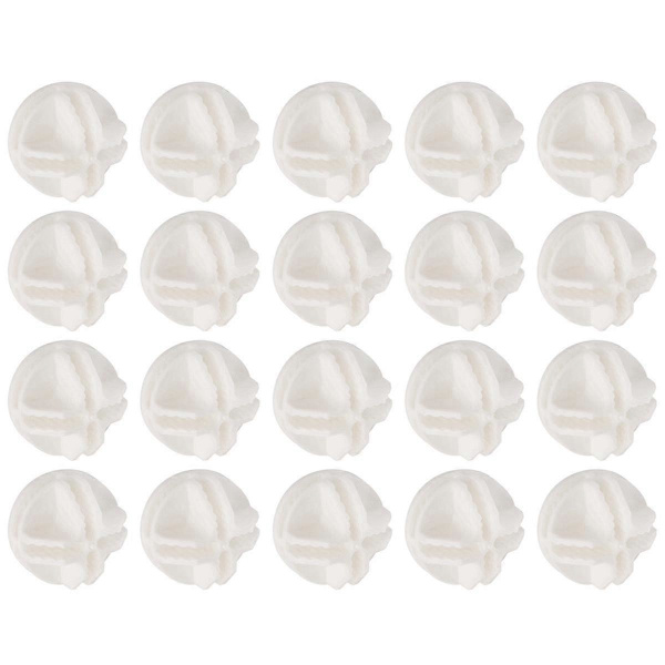 20 st Grid Cube Connectors Abs Connectors for Wire Shelving (White)