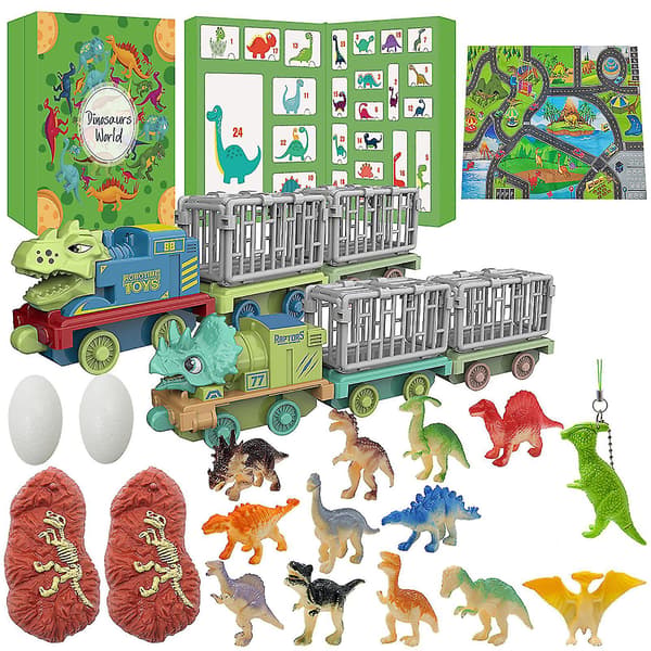 2025 Dinosaur Book Surprise Box, Christmas Countdown Calendar Surprise Box, Christmas Gift