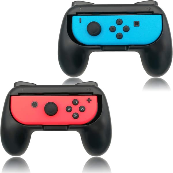 Svart (2-pakning) - Grepsholder kompatibel med Joy Con for Switch & OLED-modell, komfortkontrollgrep