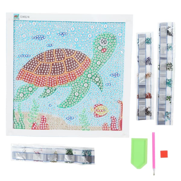 Diamond Painting Cartoon Sea Turtle Realistic Effect Super Flash Improves Hands-on Skills Elegant Pattern Room Decorations