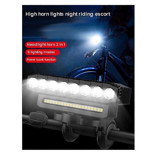 LED Sykkelhodelykt LED Lyslist Sykkel Frontlys, Stil 1