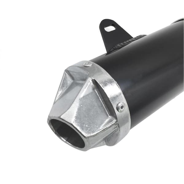 28mm Udstødningslyddæmper Rør Passer til Motorcykel Dirt Bike ATV Quad 50cc-150cc Sort