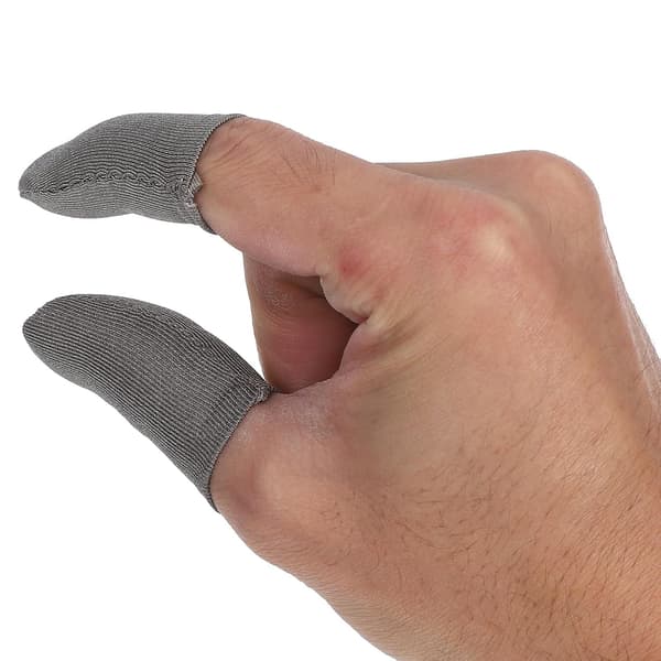 Åndbare fingerbeskyttere med hurtigtørrende, behagelig pasform, 10 stk. af fiber til gaming-mobiler og præcis controller