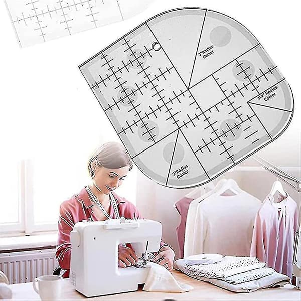 Buet hjørnefræser lineal akryl DIY håndværk patchwork syning skabelon