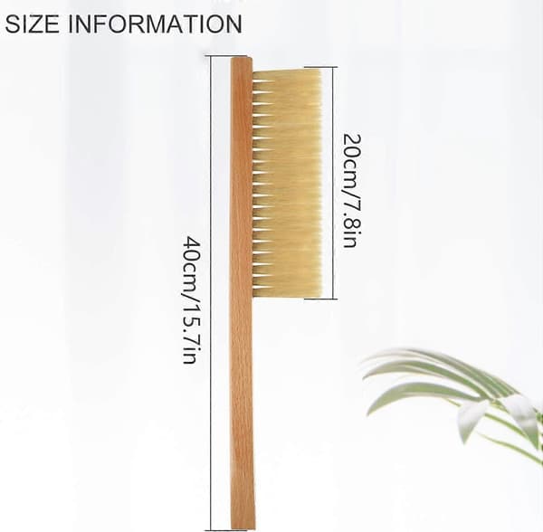 3-pack Bee Brush Wooden Handle, Bristle Bee Brush, Bee Brush Tool with Wooden Handle