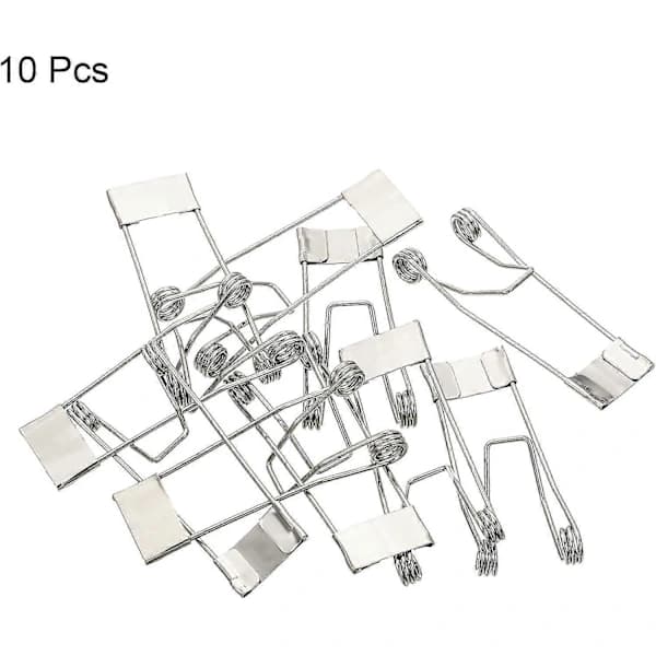 52x19mm Innfelte Spotlight Fjærklemmer 10 stk. Emitterende Diode Innfelt Belysning Tilbehør Sikkerhetsklemmer for Taklampe