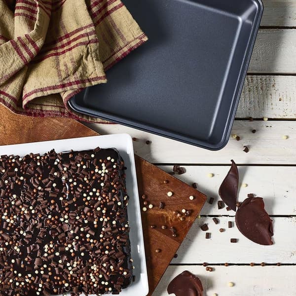 Roasting Pan - Carbon Steel Roasting Pan - Roasting Tray - Gratin Dish - Lasagna Pan - Rectangular Baking Dish - Large Baking Dish - Set of 2 - 23 x 22 cm