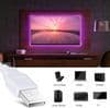 LED-stripe 5m USB LED-stripe, RGB LED TV-bakgrunnsbelysning LED-bånd 16