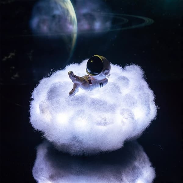 Dropship LED Fargerik Sky Astronautlampe Med Regnbueeffekt A