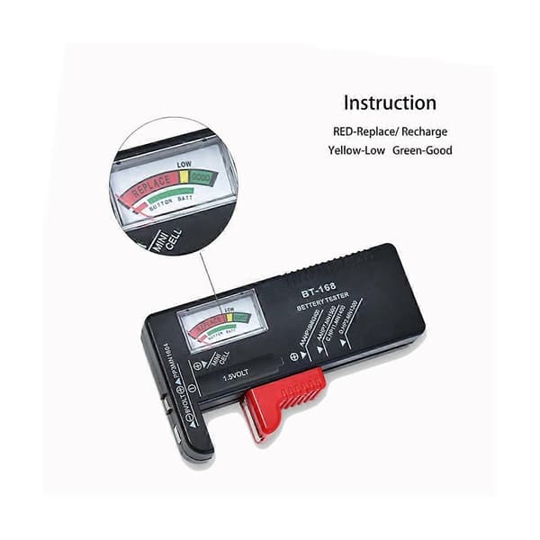 4-pack BT-168 Battery Capacity Tester, Battery Tester Small Universal Battery Checker Tester