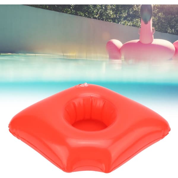 10-pack Inflatable Red Lips Drink Holders for Pool, Cup Holder, Coaster, Can Holder, Compatible with Summer Beach Party Supplies