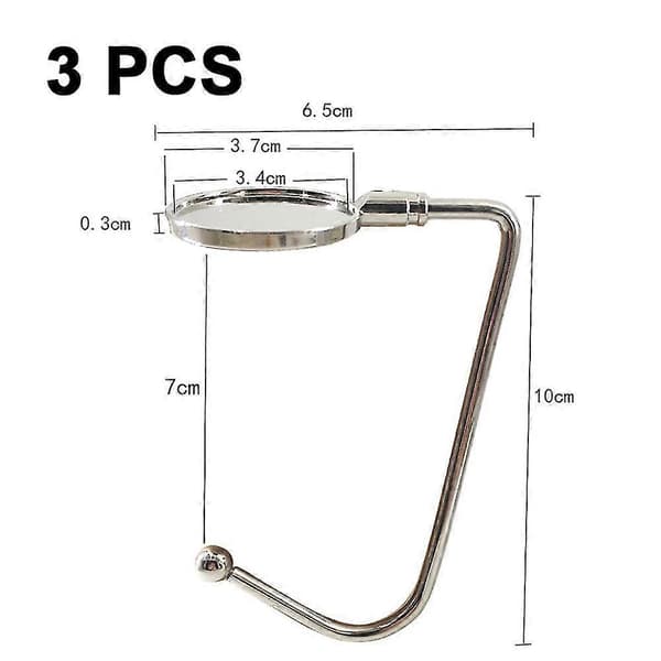 Long Wallet Hooks, Round Metal Table Hook Stocking Clips Hook Christmas Stocking